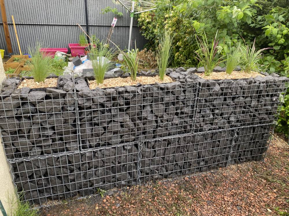 Jardinière en Gabion