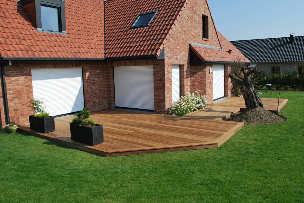  Création d'une terrasse en bois exotique Jatoba sur Avelin